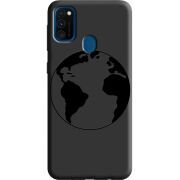 Черный чехол Uprint Samsung M307 Galaxy M30s Earth