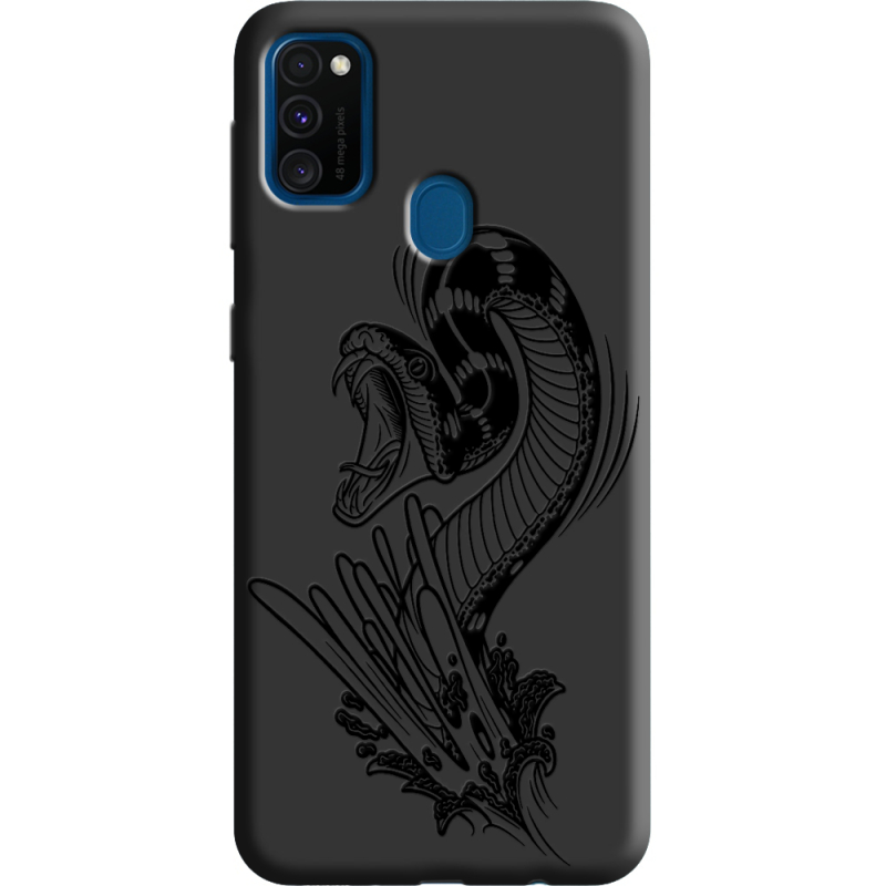 Черный чехол Uprint Samsung M307 Galaxy M30s Snake