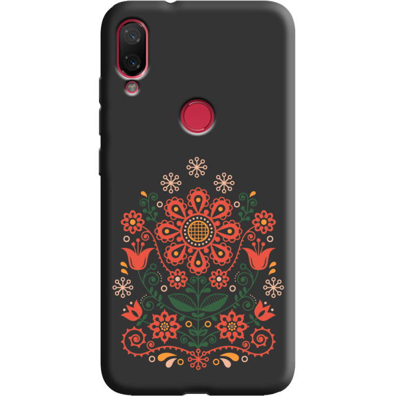 Черный чехол Uprint Xiaomi Mi Play Ukrainian Ornament