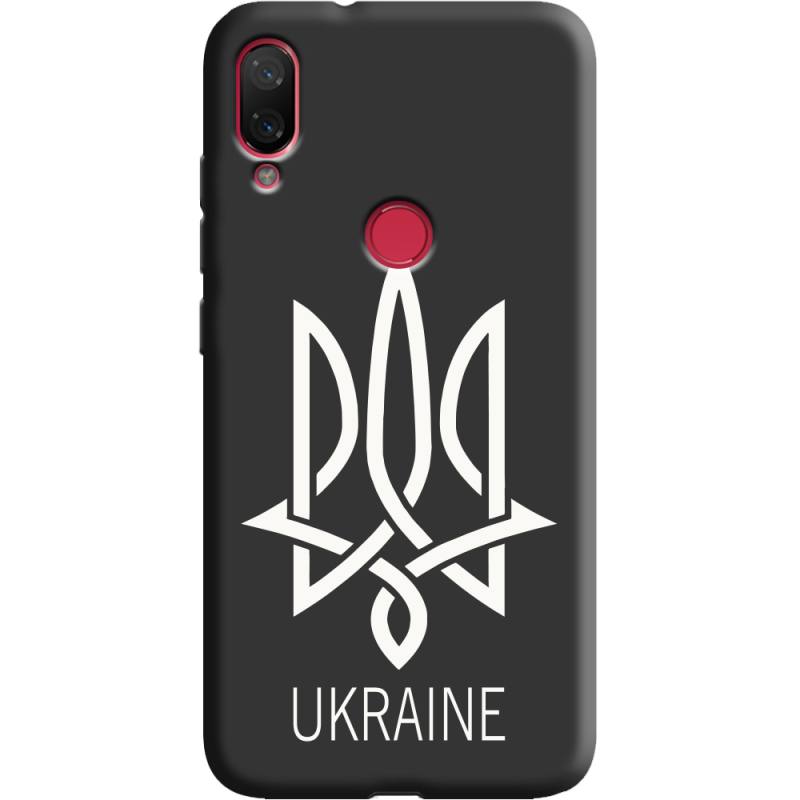 Черный чехол Uprint Xiaomi Mi Play Тризуб монограмма ukraine