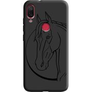 Черный чехол Uprint Xiaomi Mi Play Horse