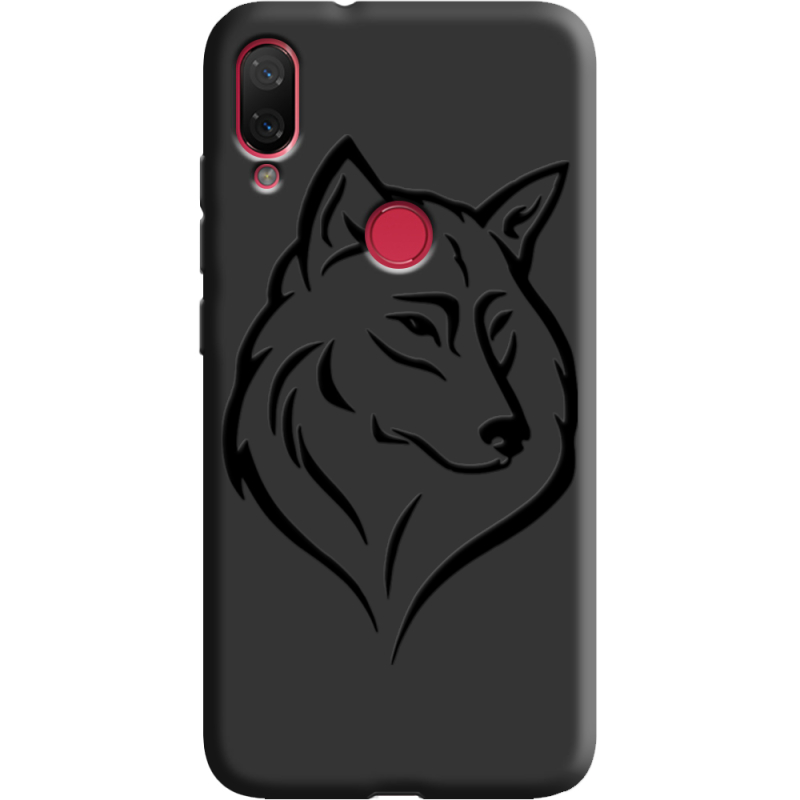 Черный чехол Uprint Xiaomi Mi Play Wolf