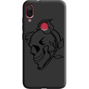 Черный чехол Uprint Xiaomi Mi Play Skull and Roses