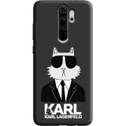 Черный чехол Uprint Xiaomi Redmi Note 8 Pro Cat in Black