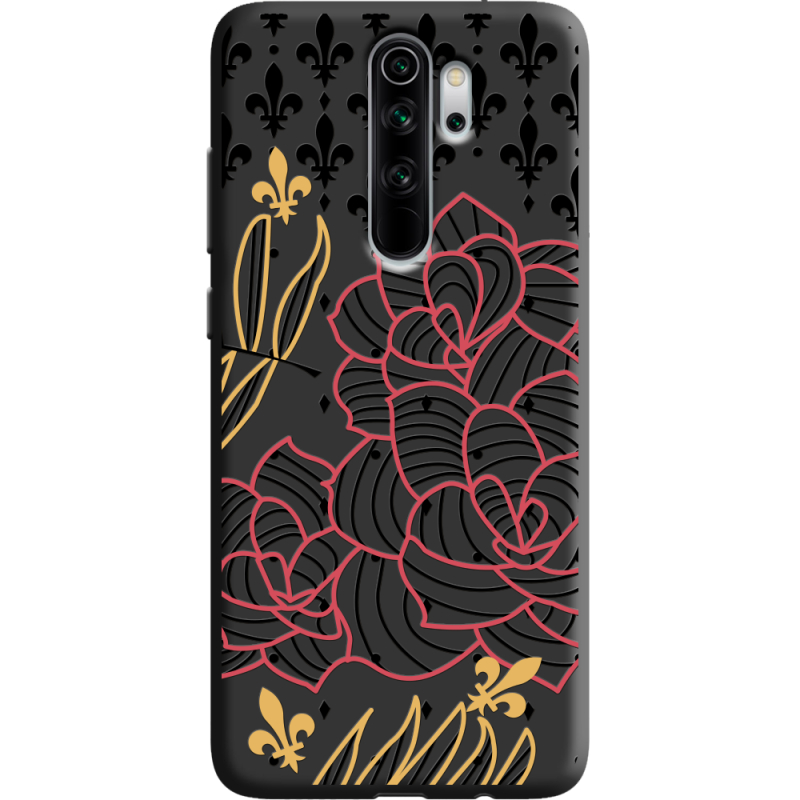 Черный чехол Uprint Xiaomi Redmi Note 8 Pro FranceFlowers