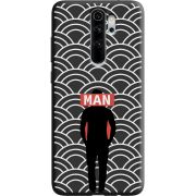 Черный чехол Uprint Xiaomi Redmi Note 8 Pro Man Pattern