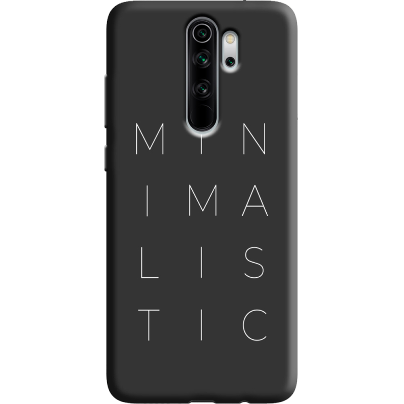 Черный чехол Uprint Xiaomi Redmi Note 8 Pro Minimalistic