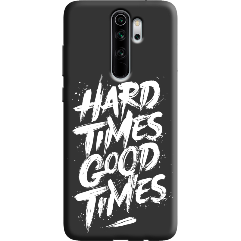 Черный чехол Uprint Xiaomi Redmi Note 8 Pro Hard Times Good Times