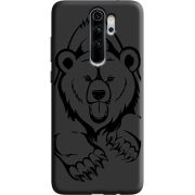 Черный чехол Uprint Xiaomi Redmi Note 8 Pro Grizzly Bear