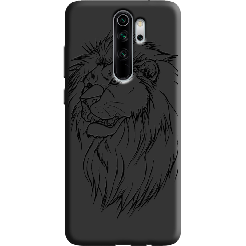 Черный чехол Uprint Xiaomi Redmi Note 8 Pro Lion