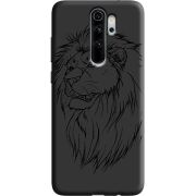 Черный чехол Uprint Xiaomi Redmi Note 8 Pro Lion