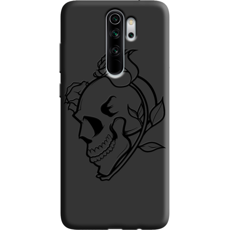 Черный чехол Uprint Xiaomi Redmi Note 8 Pro Skull and Roses