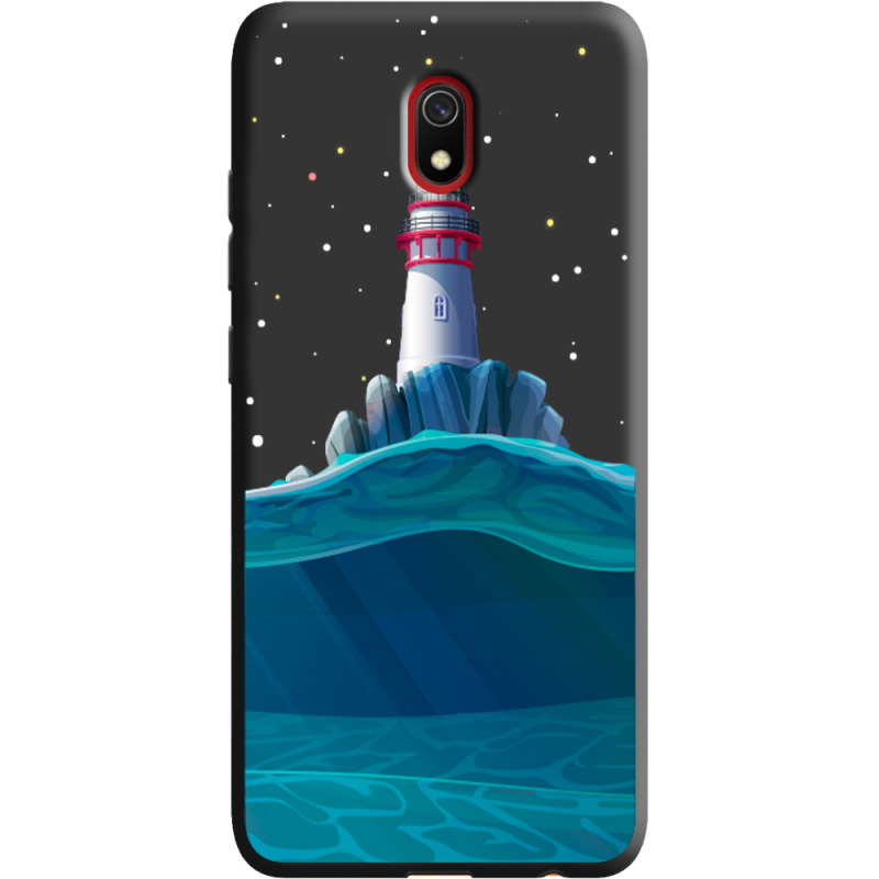 Черный чехол Uprint Xiaomi Redmi 8A Lighthouse