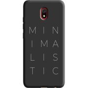 Черный чехол Uprint Xiaomi Redmi 8A Minimalistic