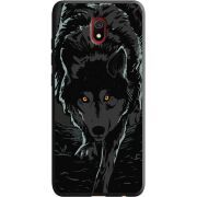 Черный чехол Uprint Xiaomi Redmi 8A Wolf