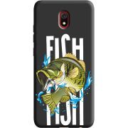 Черный чехол Uprint Xiaomi Redmi 8A Fish