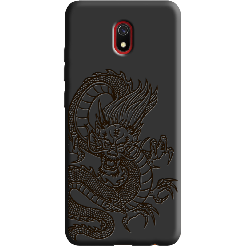 Черный чехол Uprint Xiaomi Redmi 8A Chinese Dragon