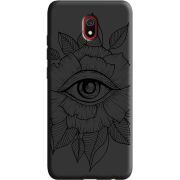 Черный чехол Uprint Xiaomi Redmi 8A Eye