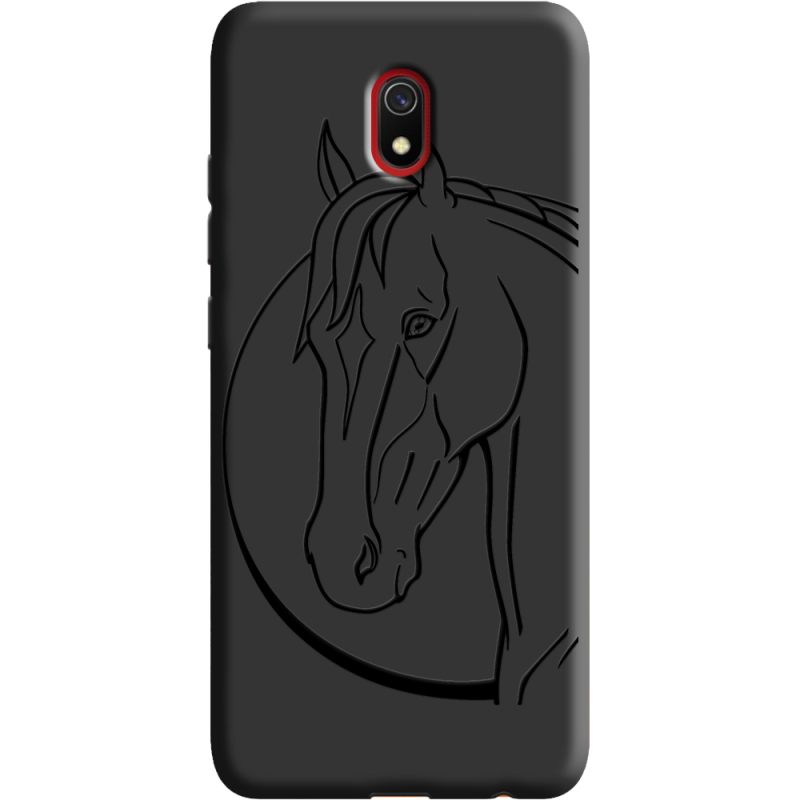 Черный чехол Uprint Xiaomi Redmi 8A Horse