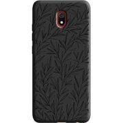 Черный чехол Uprint Xiaomi Redmi 8A Leaves