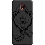 Черный чехол Uprint Xiaomi Redmi 8A Grizzly Bear