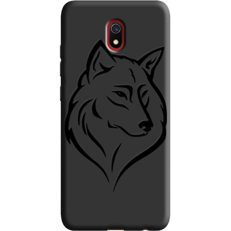 Черный чехол Uprint Xiaomi Redmi 8A Wolf