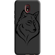 Черный чехол Uprint Xiaomi Redmi 8A Wolf