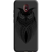 Черный чехол Uprint Xiaomi Redmi 8A Owl