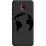 Черный чехол Uprint Xiaomi Redmi 8A Earth