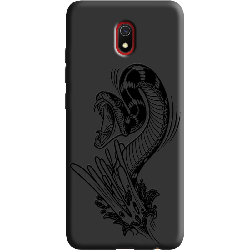 Черный чехол Uprint Xiaomi Redmi 8A Snake