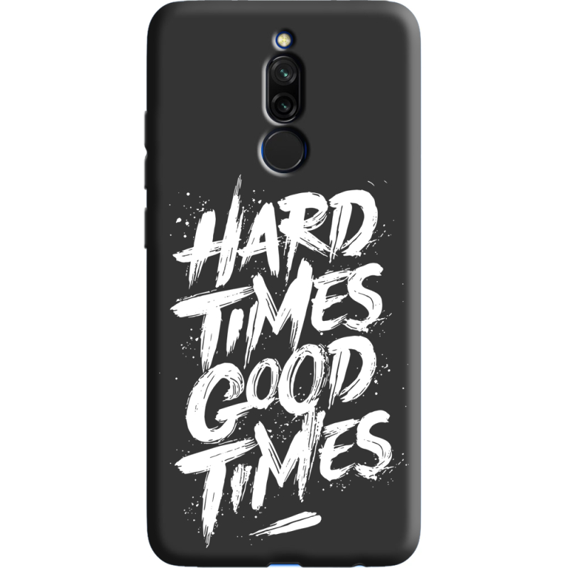 Черный чехол Uprint Xiaomi Redmi 8 Hard Times Good Times
