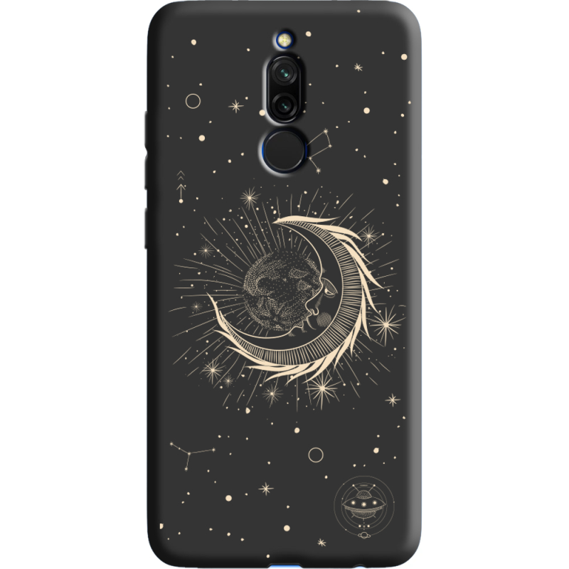 Черный чехол Uprint Xiaomi Redmi 8 Moon