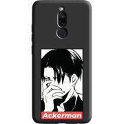 Черный чехол Uprint Xiaomi Redmi 8 Attack On Titan - Ackerman