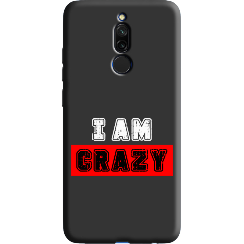 Черный чехол Uprint Xiaomi Redmi 8 I'm Crazy