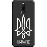 Черный чехол Uprint Xiaomi Redmi 8 Тризуб монограмма ukraine