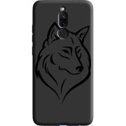 Черный чехол Uprint Xiaomi Redmi 8 Wolf