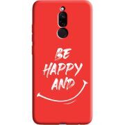 Красный чехол Uprint Xiaomi Redmi 8 be happy and