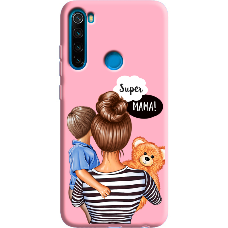 Розовый чехол Uprint Xiaomi Redmi Note 8 Super Mama and Son