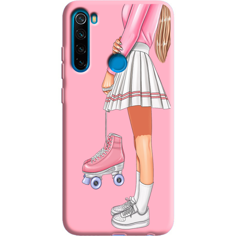 Розовый чехол Uprint Xiaomi Redmi Note 8 Roller Girl