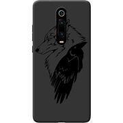 Черный чехол Uprint Xiaomi Mi 9T / Mi 9T Pro Wolf and Raven