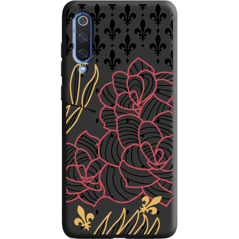 Черный чехол Uprint Xiaomi Mi 9 SE FranceFlowers