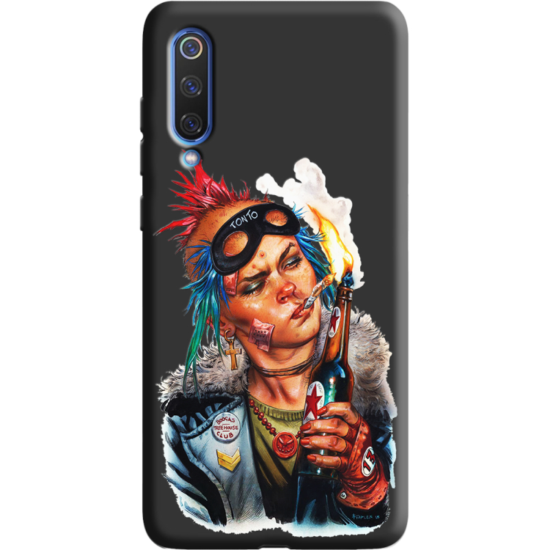Черный чехол Uprint Xiaomi Mi 9 SE Tanker Girl