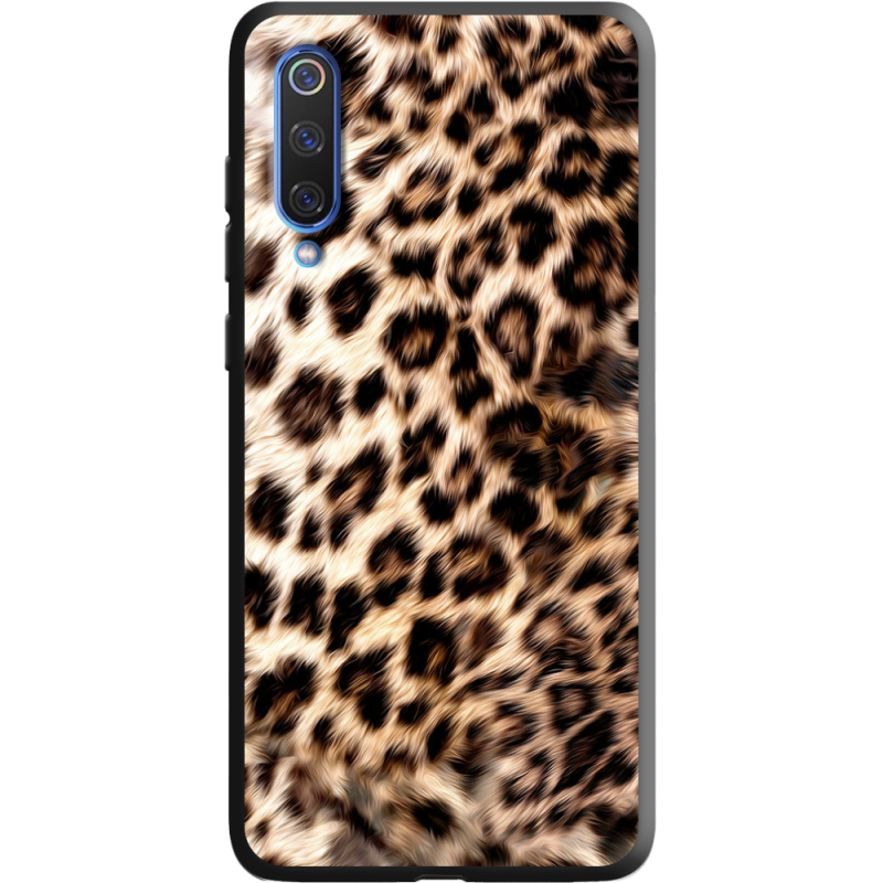 Черный чехол Uprint Xiaomi Mi 9 SE Леопардовий