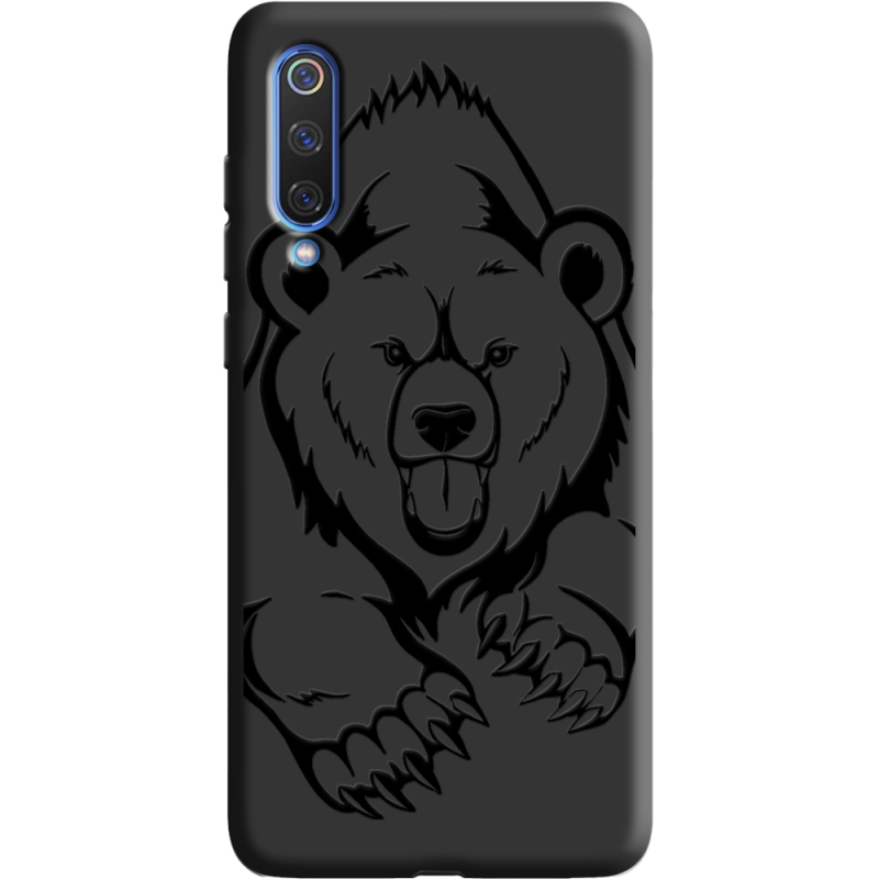 Черный чехол Uprint Xiaomi Mi 9 SE Grizzly Bear