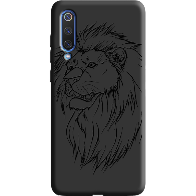 Черный чехол Uprint Xiaomi Mi 9 SE Lion