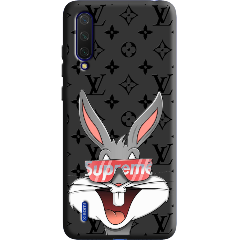 Черный чехол Uprint Xiaomi Mi 9 Lite looney bunny