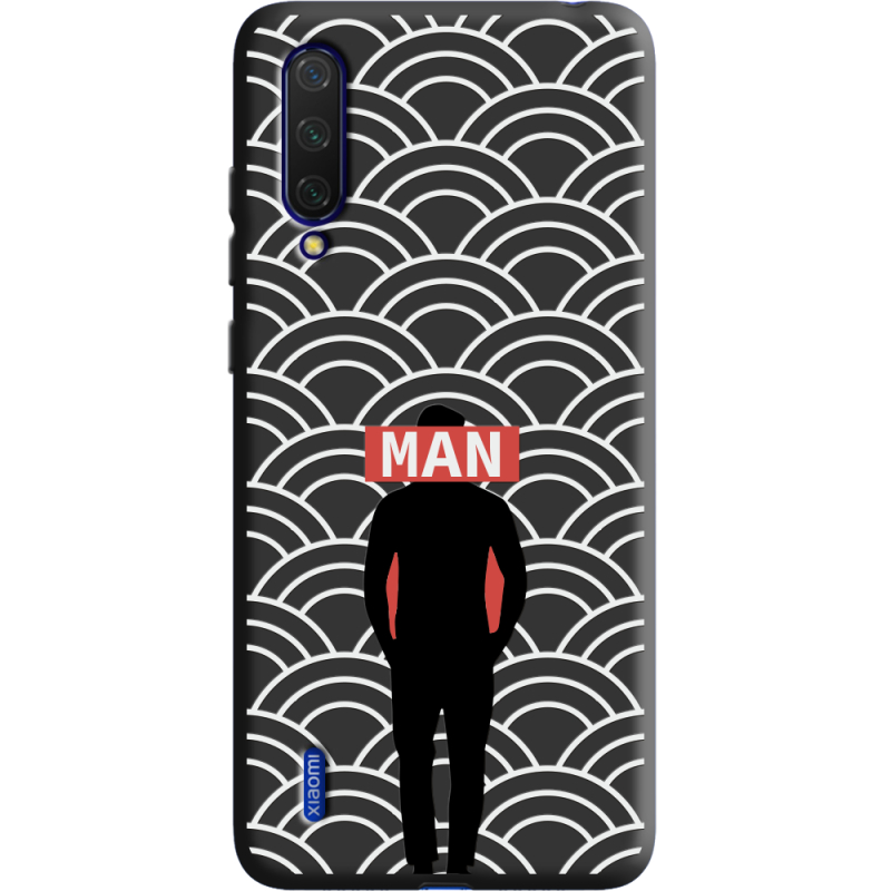 Черный чехол Uprint Xiaomi Mi 9 Lite Man Pattern