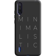 Черный чехол Uprint Xiaomi Mi 9 Lite Minimalistic