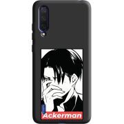 Черный чехол Uprint Xiaomi Mi 9 Lite Attack On Titan - Ackerman