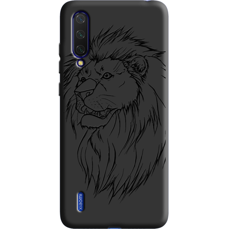 Черный чехол Uprint Xiaomi Mi 9 Lite Lion